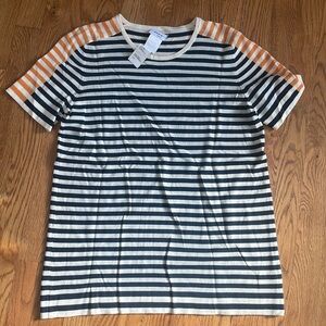 Akris punto wool short sleeve lightweight sweater